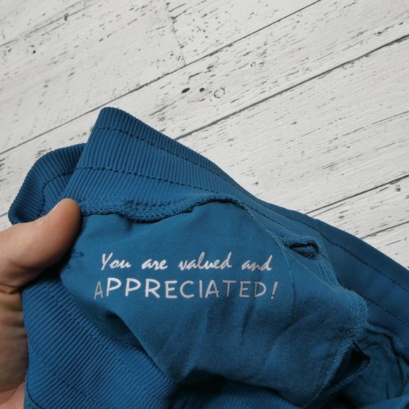 Healing‎ Hands Pants Womens Medium Petite Caribbean Purple Toby Jogger Scrub - Picture 6 of 14